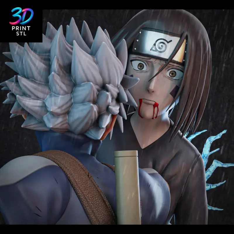 Kakashi and Rin Diorama Naruto Shippuden | 3D Print Model | STL - Image 5
