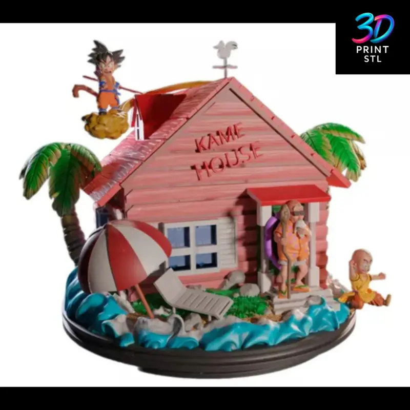 Kame House Diorama Dragon Ball | 3D Print File | STL - Image 2