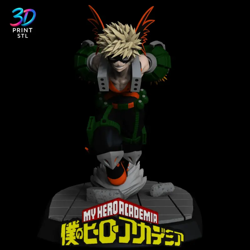 Katsuki Bakugo Figure My Hero Academia | STL for 3D Printers - Image 2