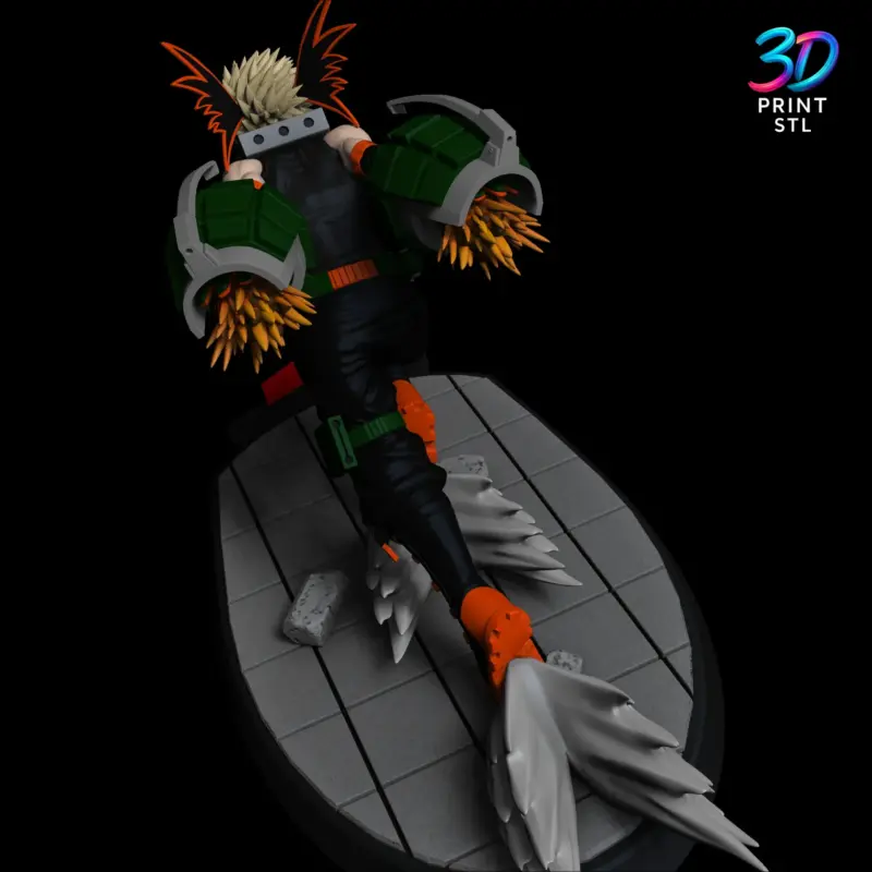 Katsuki Bakugo Figure My Hero Academia | STL for 3D Printers - Image 5