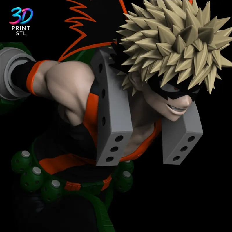 Katsuki Bakugo Figure My Hero Academia | STL for 3D Printers - Image 6