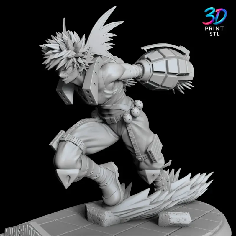 Katsuki Bakugo Figure My Hero Academia | STL for 3D Printers - Image 8