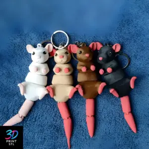 Kelroli Rat Keychain | 3D Print File | STL
