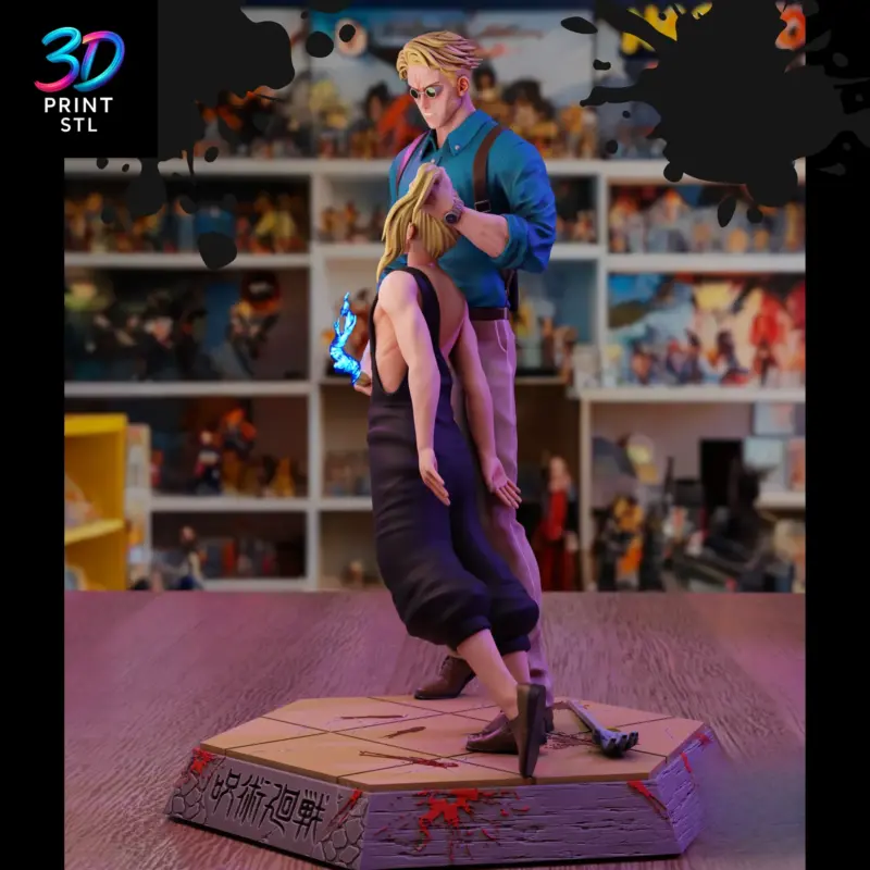 Kento Nanami vs Shigemo Jujutsu Kaisen | STL File for 3D Printing - Image 2
