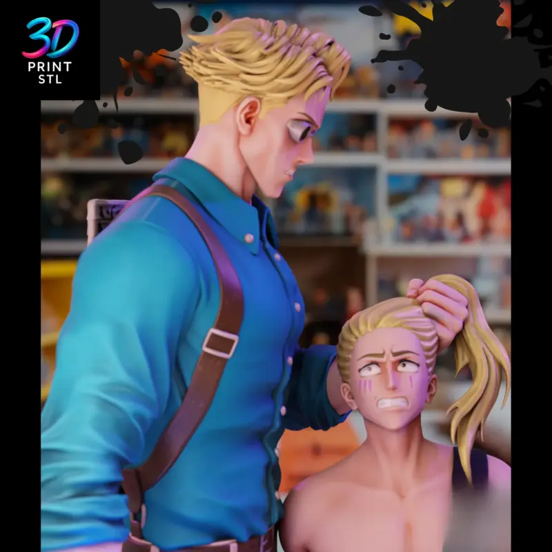 Kento Nanami vs Shigemo Jujutsu Kaisen | STL File for 3D Printing - Image 4