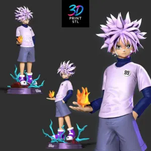 Killua Zoldyck Figure Hunter x Hunter | STL File for 3D Printing