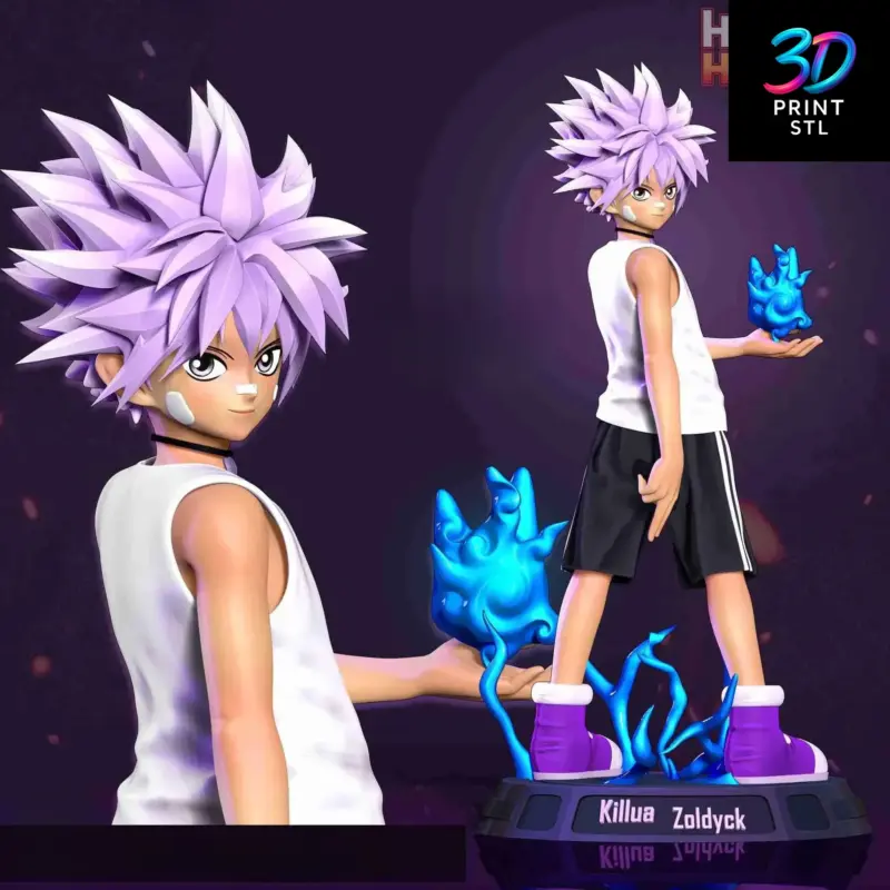 Killua Zoldyck Figure Hunter x Hunter | STL File for 3D Printing - Image 2