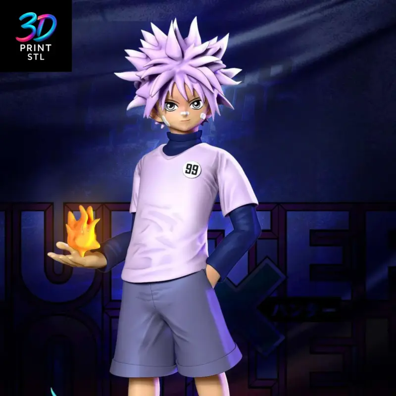 Killua Zoldyck Figure Hunter x Hunter | STL File for 3D Printing - Image 3