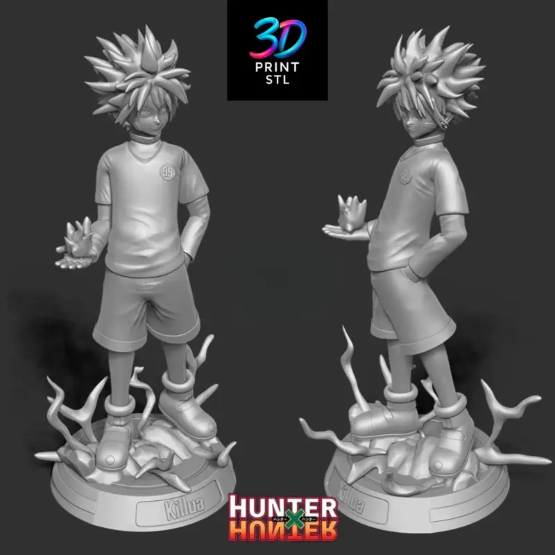 Killua Zoldyck Figure Hunter x Hunter | STL File for 3D Printing - Image 4