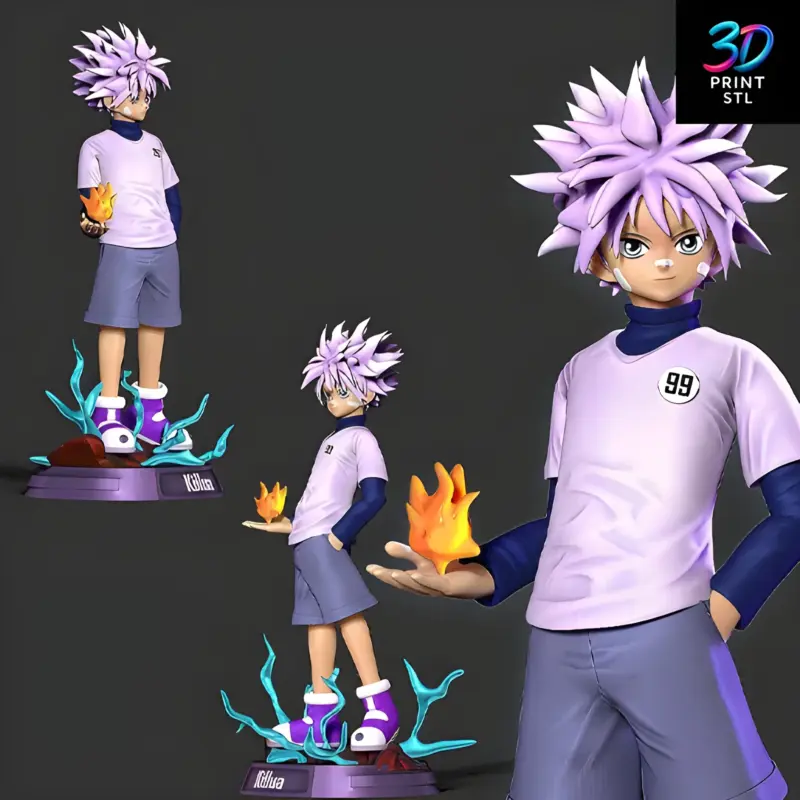 Killua Zoldyck Hunter x Hunter | STL File for 3D Printing
