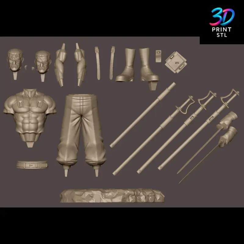 King Bradley Figure Fullmetal Alchemist | STL File for 3D Printing - Image 7