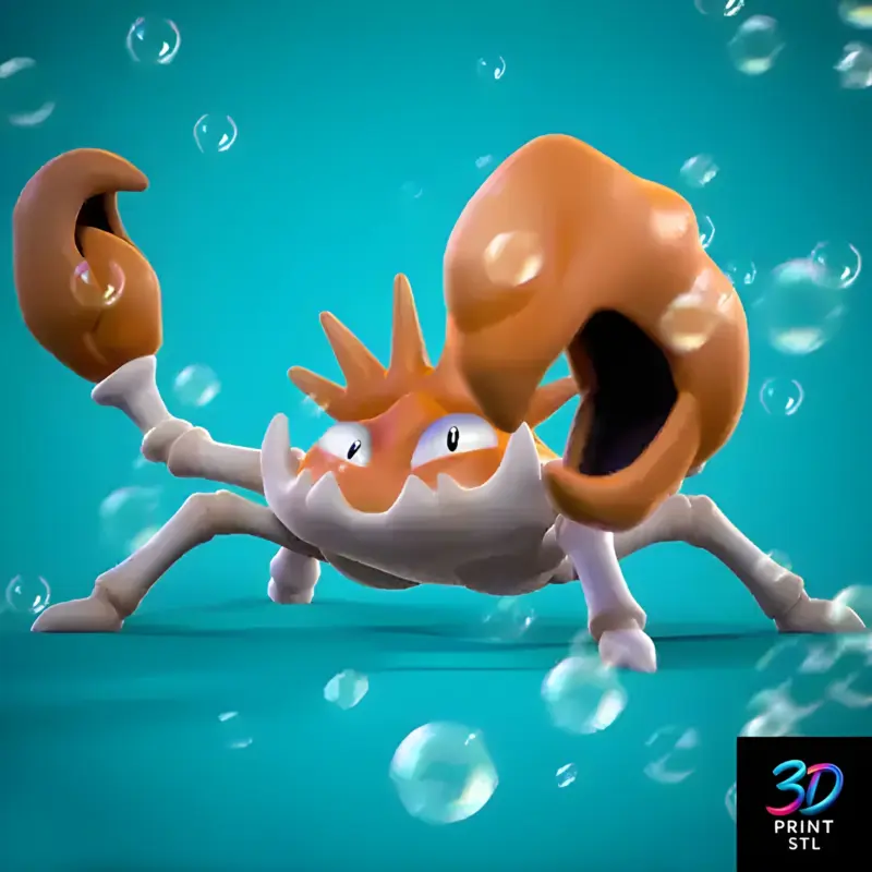 Kingler Pokémon | STL for 3D Printers