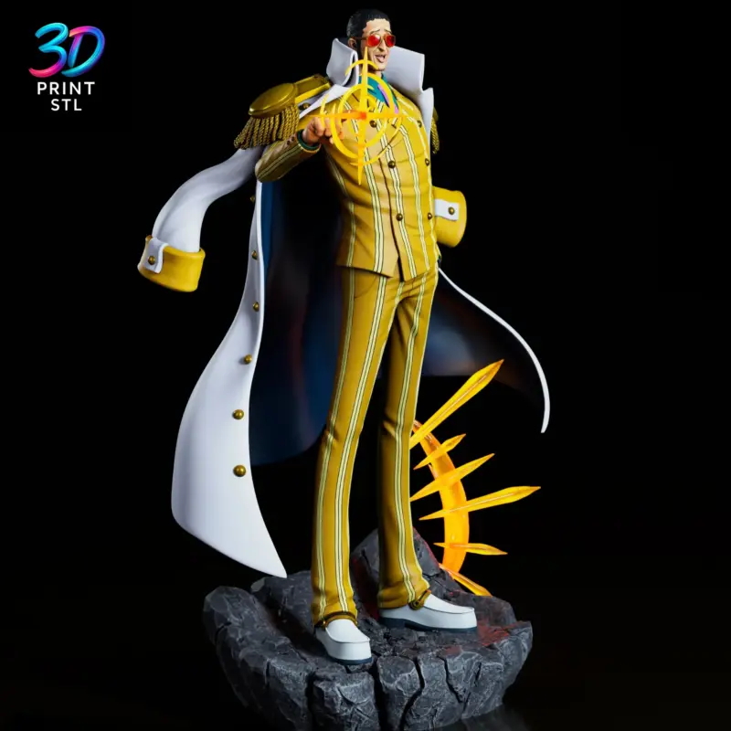 Kizaru One Piece | 3D Print Model | STL - Image 4