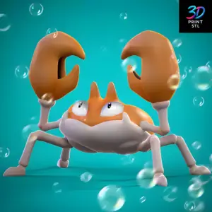 Krabby Pokémon | STL for 3D Printers