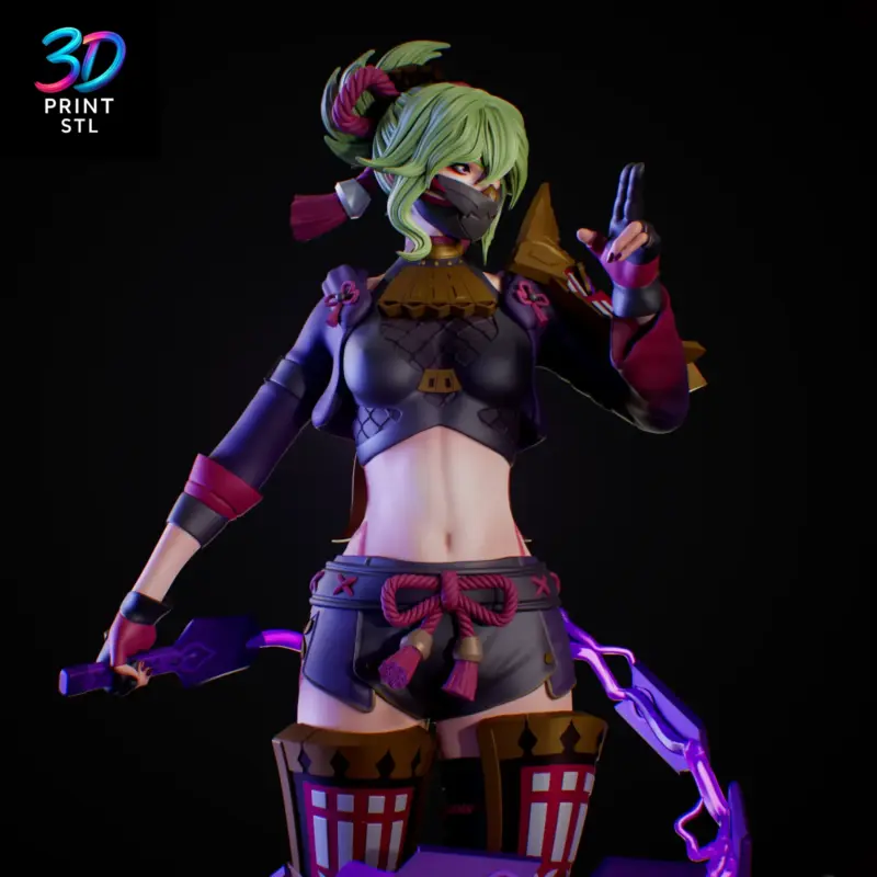 Kuki Shinobu Genshin Impact | STL File for 3D Printing - Image 2