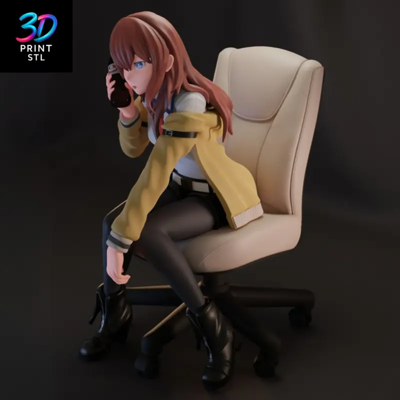 Kurisu Makise Figure Steins;Gate | 3D Print Model | STL - Image 2