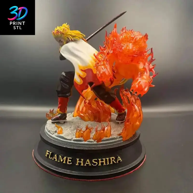 Kyojuro Rengoku Figure Demon Slayer | STL File for 3D Printing - Image 4