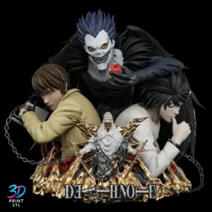 L vs Kira Death Note | STL for 3D Printers