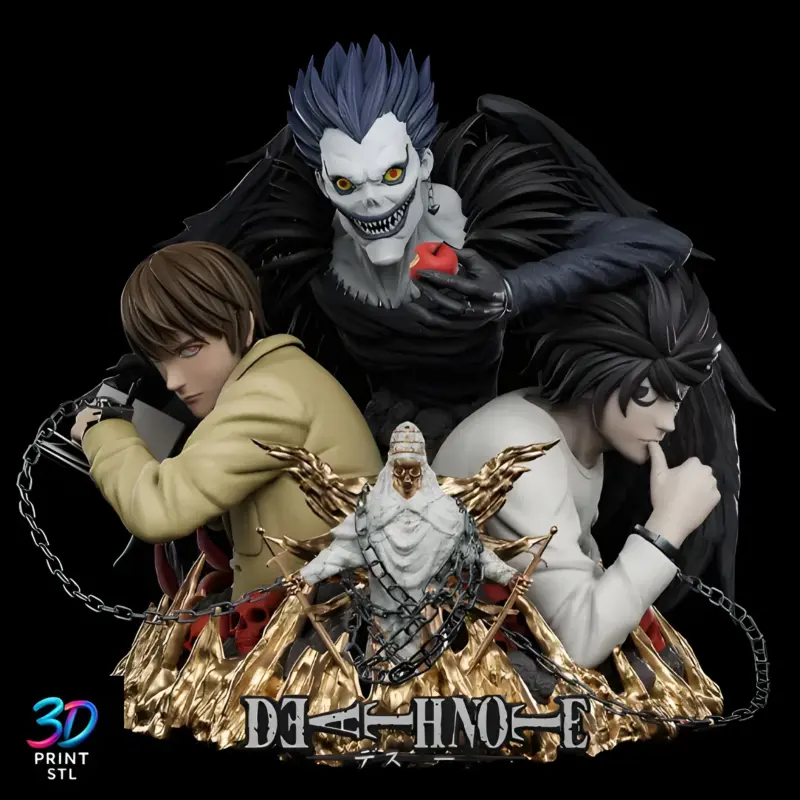 L vs Kira Death Note | STL for 3D Printers