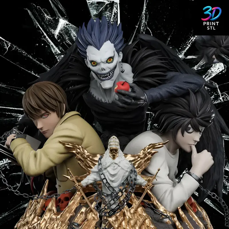 L vs Kira Death Note | STL for 3D Printers - Image 2