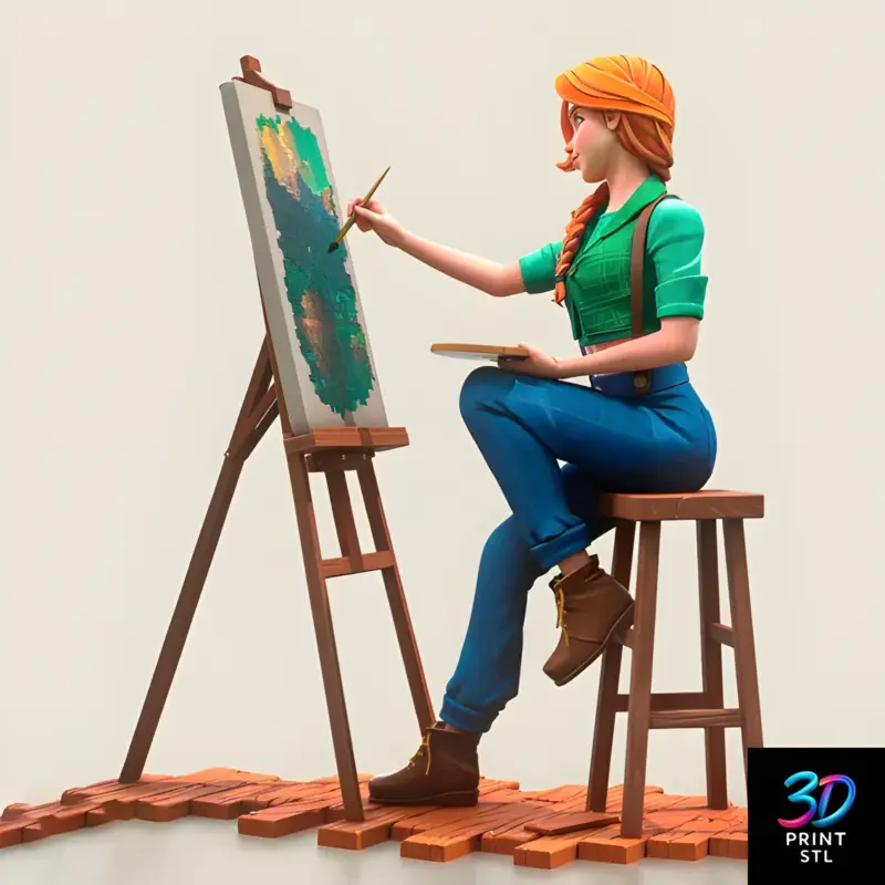 Leah Stardew Valley | 3D Print Model | STL - Image 3