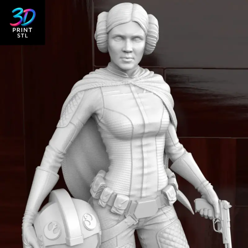 Leia Figure Star Wars | 3D Print Model | STL - Image 5
