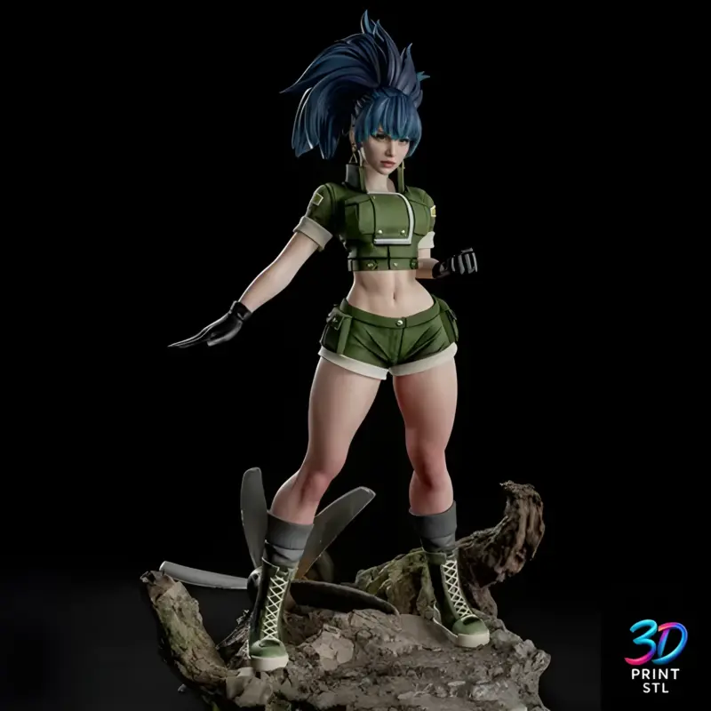 Leona Heidern The King of Fighters | 3D Print Model | STL - Image 4