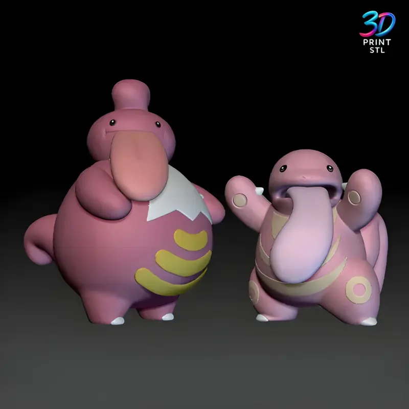 Lickitung and Lickilicky Pokémon | STL for 3D Printers