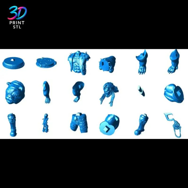 Lobo & Dawg Figure DC Comics | STL File for 3D Printing - Image 6