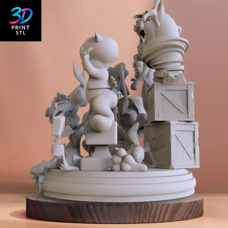 Looney Tunes Diorama | STL for 3D Printers - Image 4