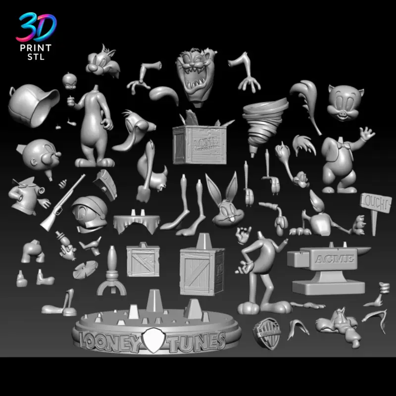 Looney Tunes Diorama | STL for 3D Printers - Image 5