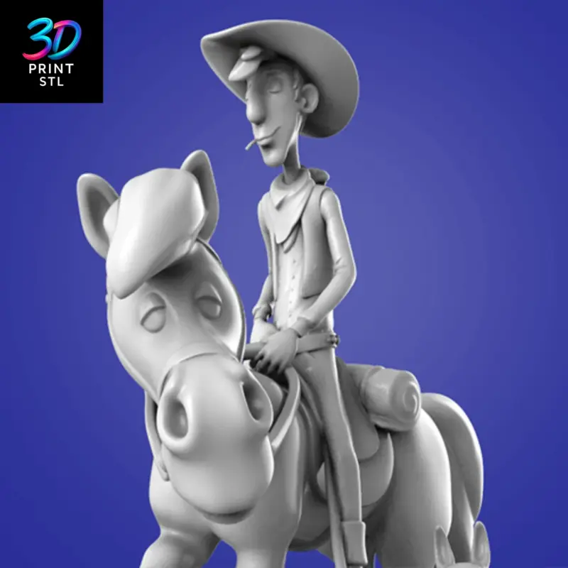 Lucky Luke Diorama | STL for 3D Printers - Image 4