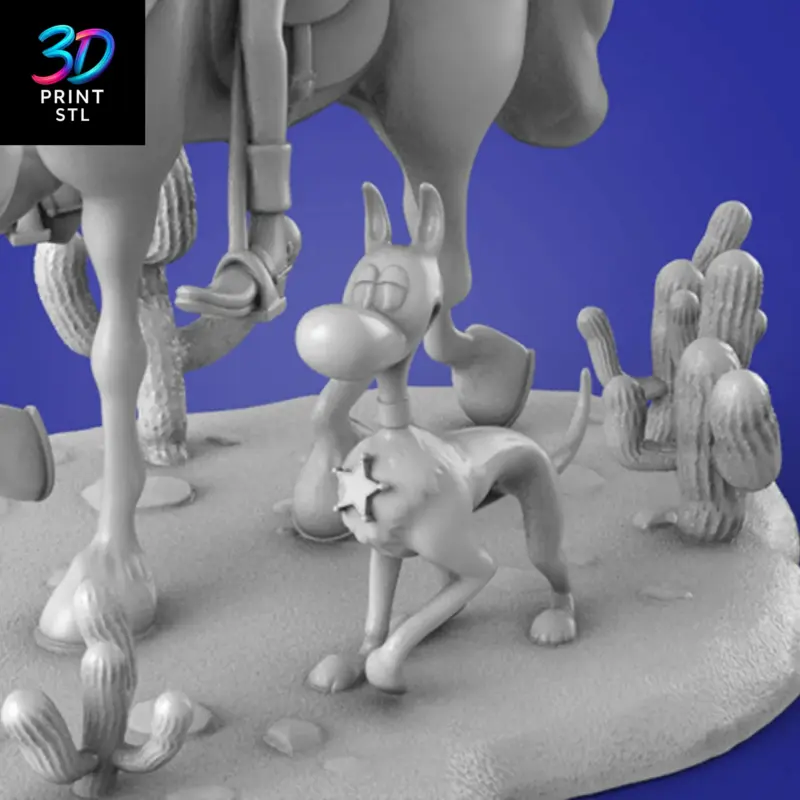 Lucky Luke Diorama | STL for 3D Printers - Image 5