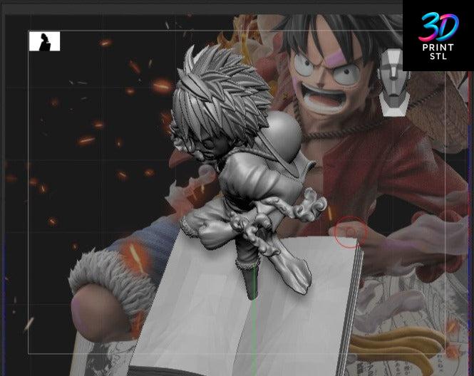 Straw Hat Luffy Gear Second Statue – One Piece 3D Print STL - Image 2