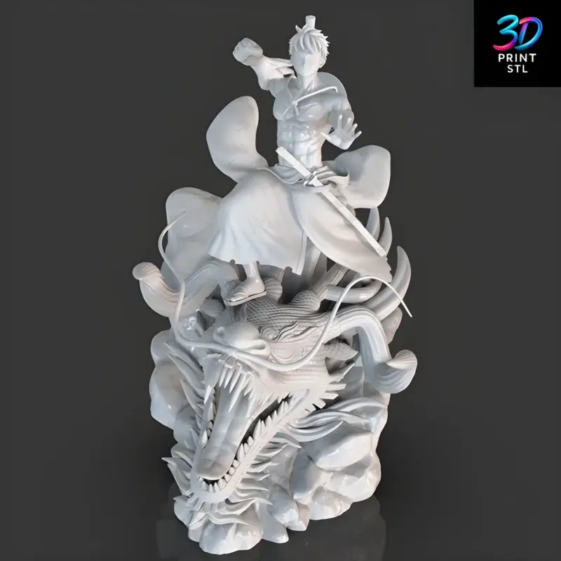 Luffy vs Kaido One Piece | STL for 3D Printers