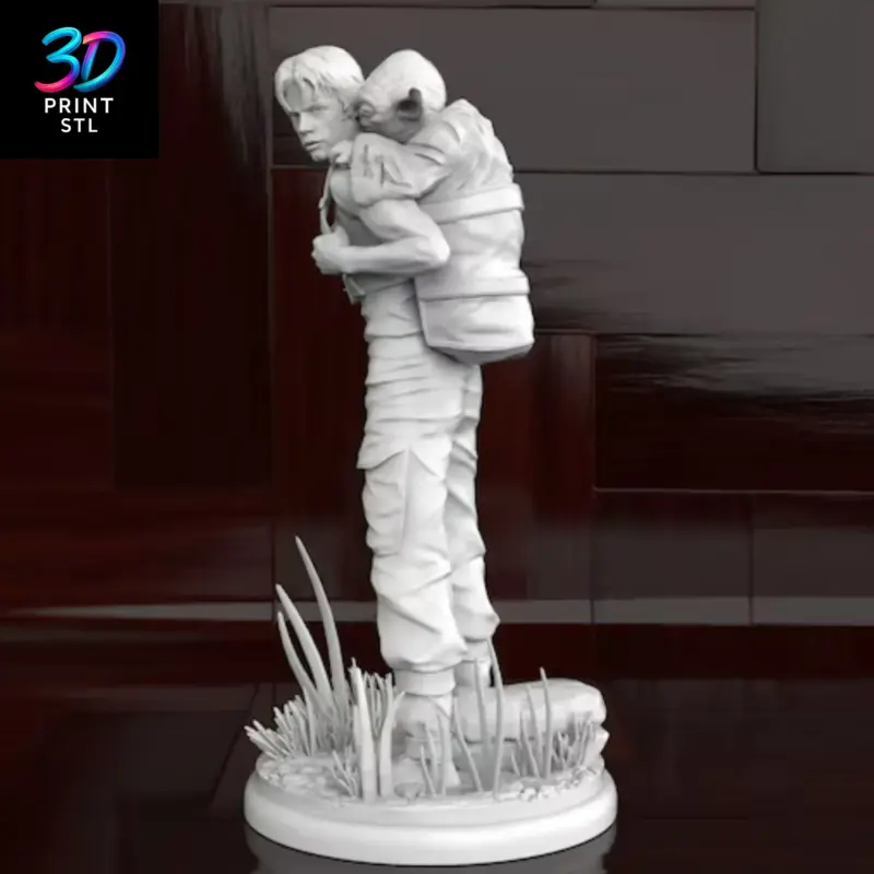 Luke Skywalker & Yoda Figure Star Wars | STL for 3D Printers - Image 4