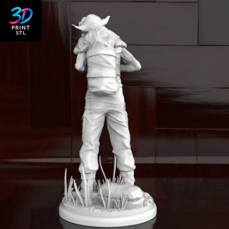 Luke Skywalker & Yoda Figure Star Wars | STL for 3D Printers - Image 6