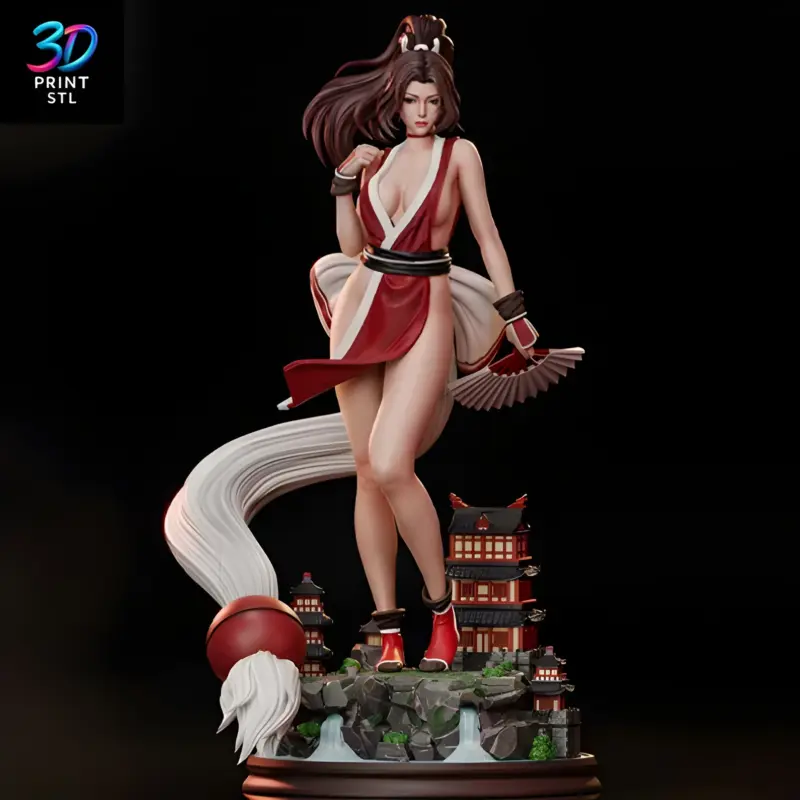 Mai Shiranui | STL for 3D Printers - Image 3
