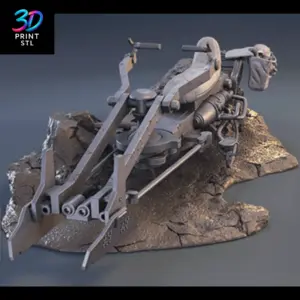 Mandalorian Speeder Bike Figure Star Wars | 3D Print File | STL