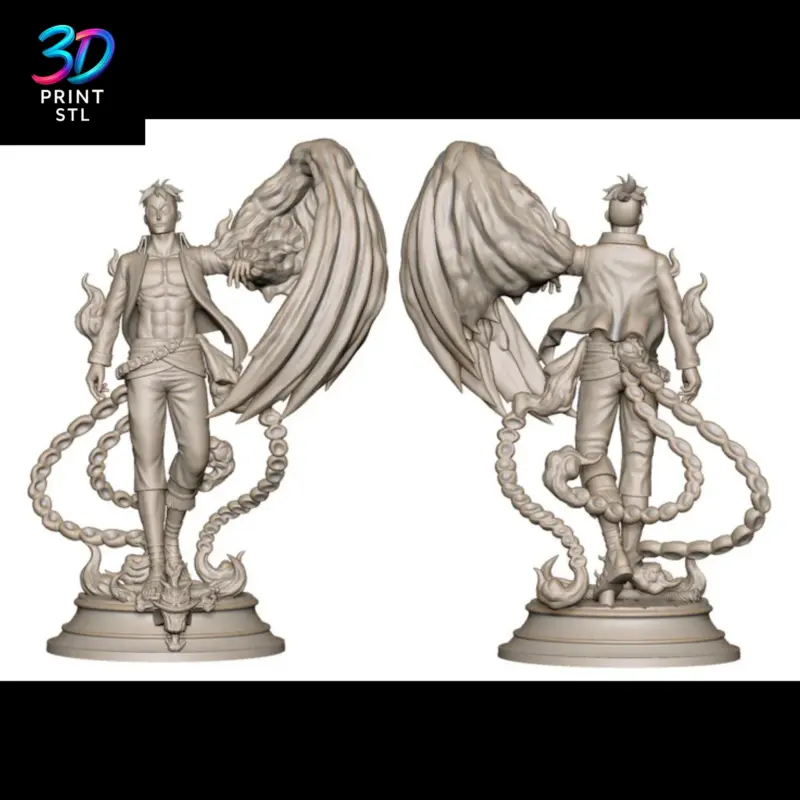 Marco the Phoenix Figure One Piece | 3D Print File | STL - Image 5