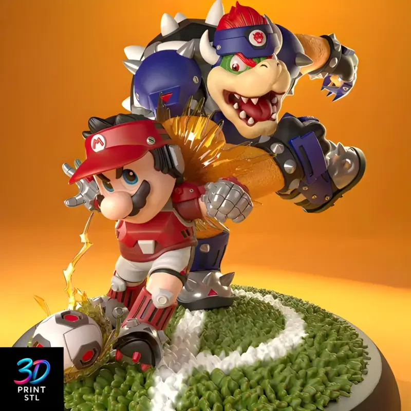 Mario vs Bowser | STL for 3D Printers - Image 2