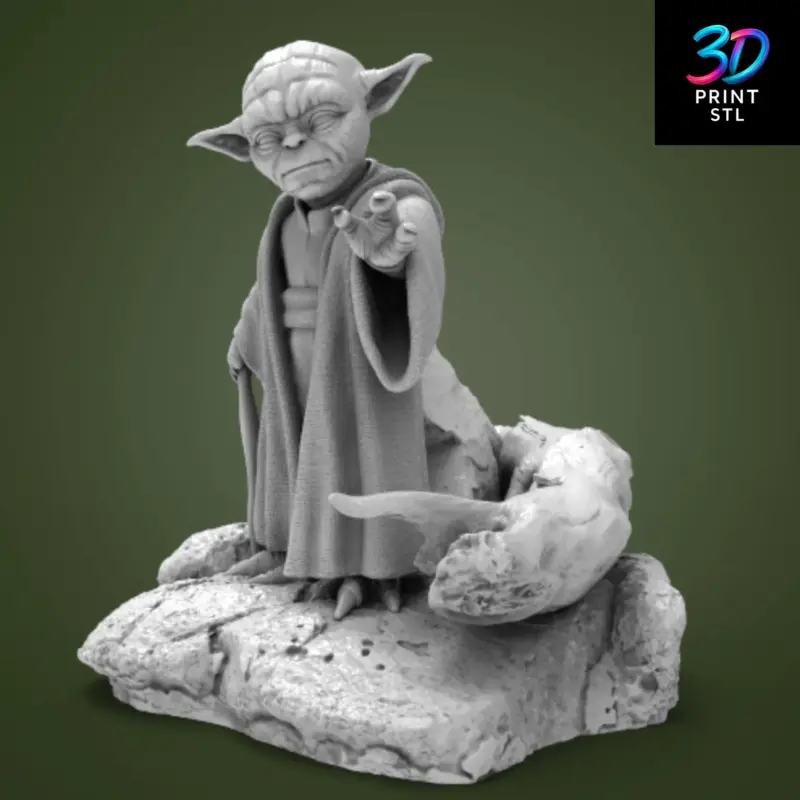 Master Yoda Figure Star Wars | STL for 3D Printers - Image 2
