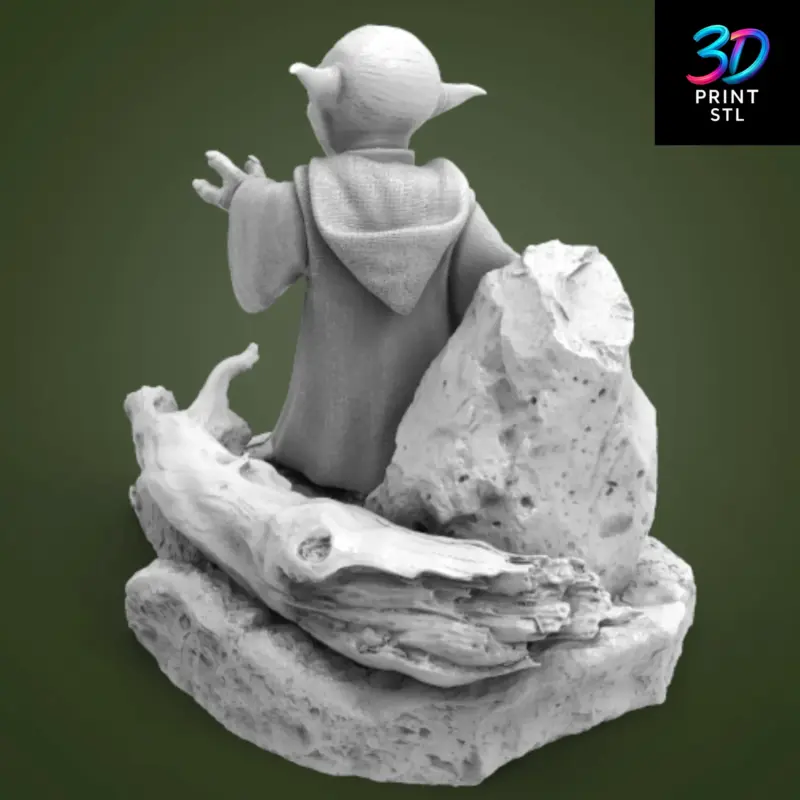 Master Yoda Figure Star Wars | STL for 3D Printers - Image 3