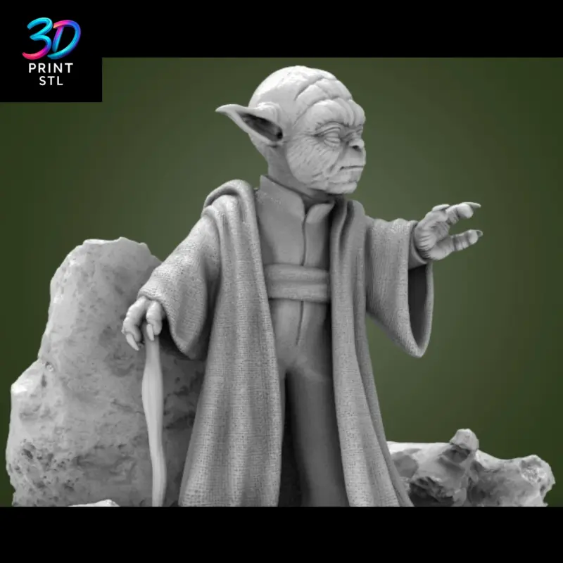 Master Yoda Figure Star Wars | STL for 3D Printers - Image 4