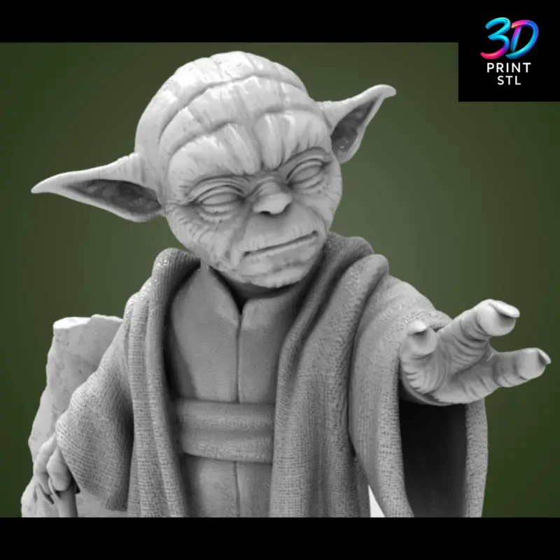 Master Yoda Figure Star Wars | STL for 3D Printers - Image 5