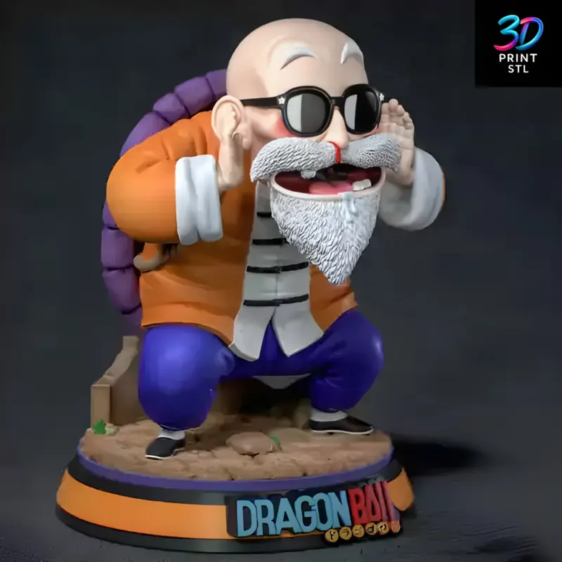 Master Roshi Dragon Ball | 3D Print File | STL - Image 3