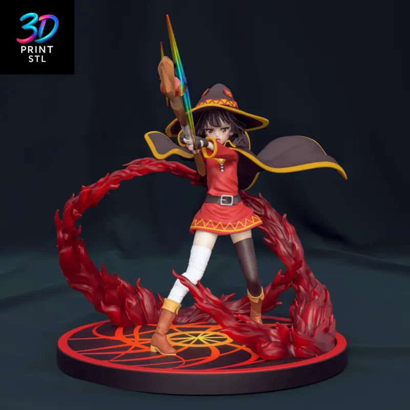 Megumin Figure Konosuba | 3D Print Model | STL