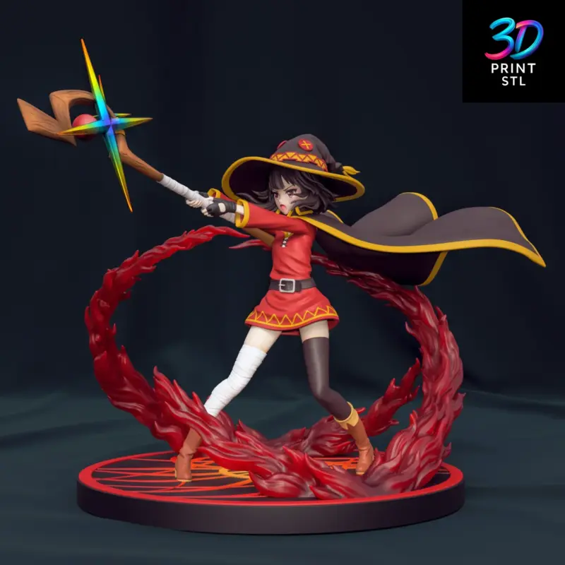 Megumin Figure Konosuba | 3D Print Model | STL - Image 2