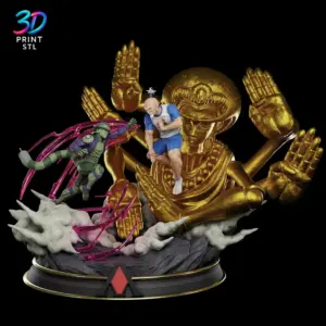 Meruem vs Netero Diorama Hunter x Hunter | 3D Print File | STL
