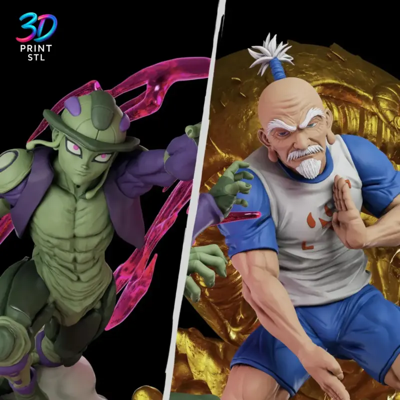 Meruem vs Netero Diorama Hunter x Hunter | 3D Print File | STL - Image 2